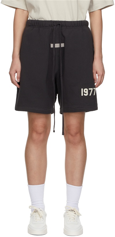 Photo: Essentials Black Fleece Shorts