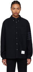 Thom Browne Navy 4-Bar Shirt