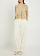 Joseph Tasse Lurex Knit Cardigan Beige