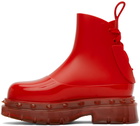 UNDERCOVER Red Melissa Edition Spikes Boots