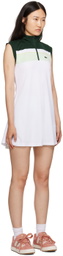 Lacoste White & Green Minidress & Shorts Set