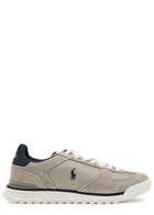 Polo Ralph Lauren Varick Panelled Mesh Sneakers Grey