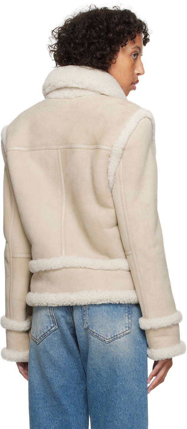 Balmain shearling coat best sale