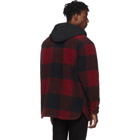 Levis Black and Red Sherpa Jackson Overshirt
