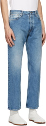 Maison Margiela Blue Straight-Leg Jeans