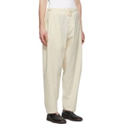 Hed Mayner Off-White Washed Cotton Judo Trousers
