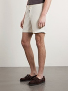 Slowear - Straight-Leg Cotton-Corduroy Drawstring Shorts - White