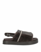 Peserico Womens Sandals Dark in Brown
