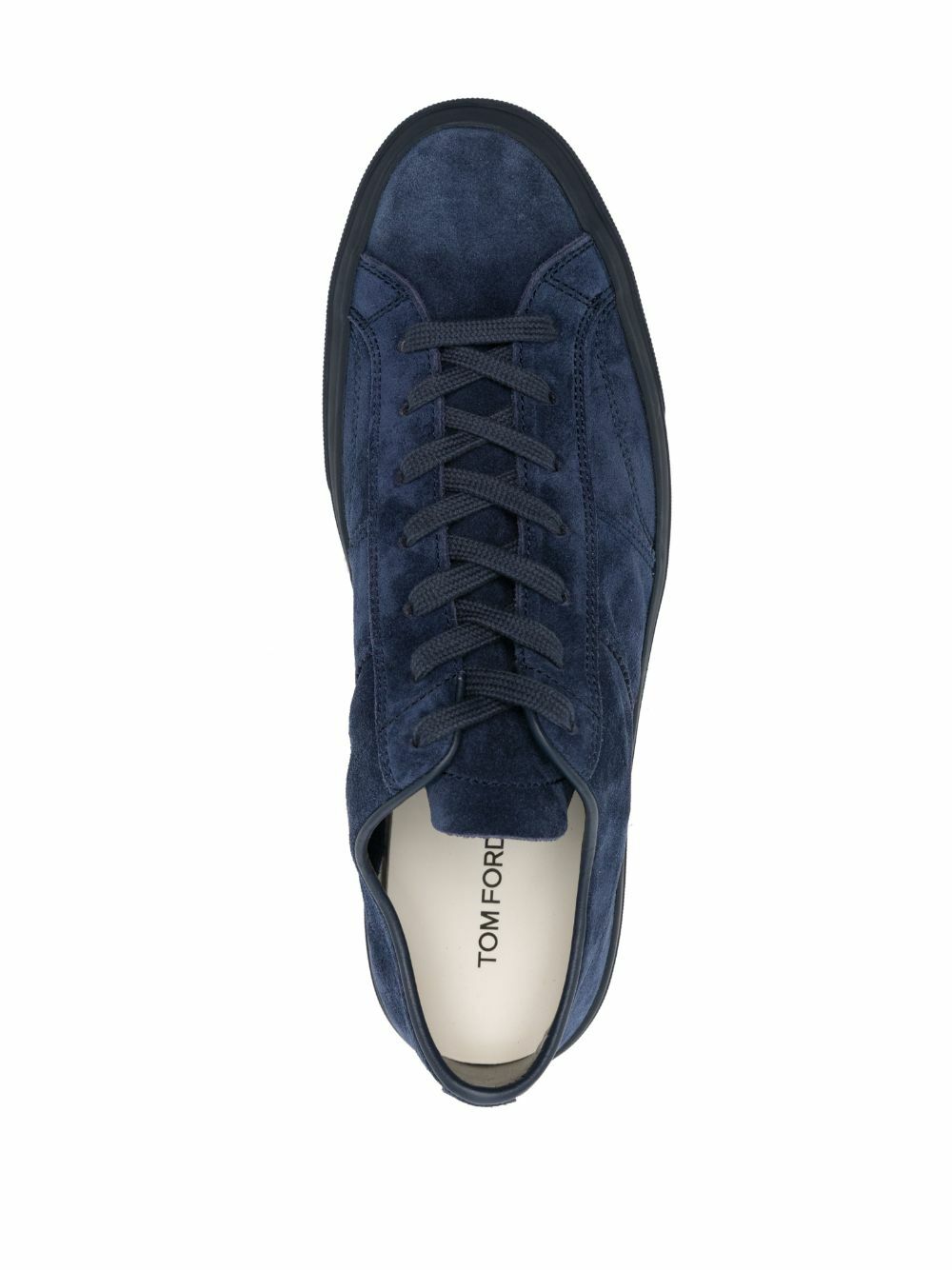 TOM FORD Blue Cambridge Suede Sneakers