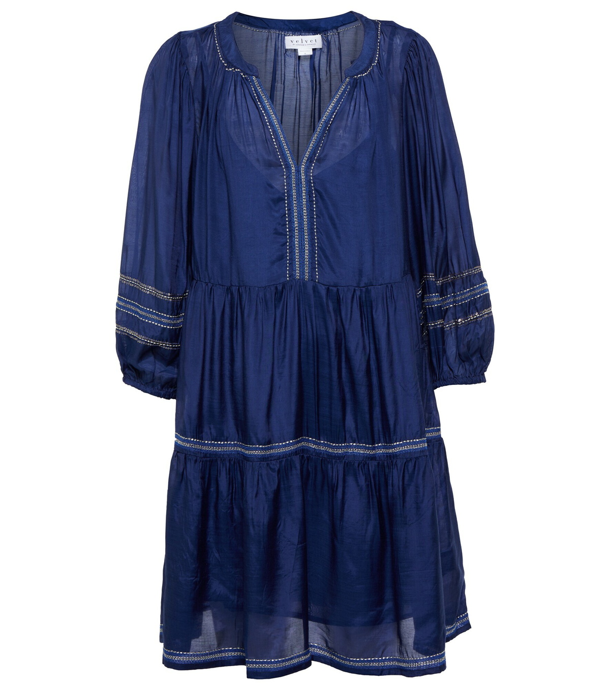 Velvet Mini Dress With Turtleneck And Lace Design Elva Copy