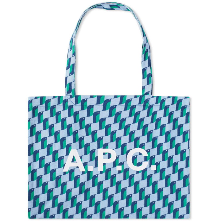 Photo: A.P.C. Diane Penguin Print Logo Shopping Tote