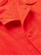 Kaptain Sunshine - Cotton and Linen-Blend Gabardine Jacket - Red