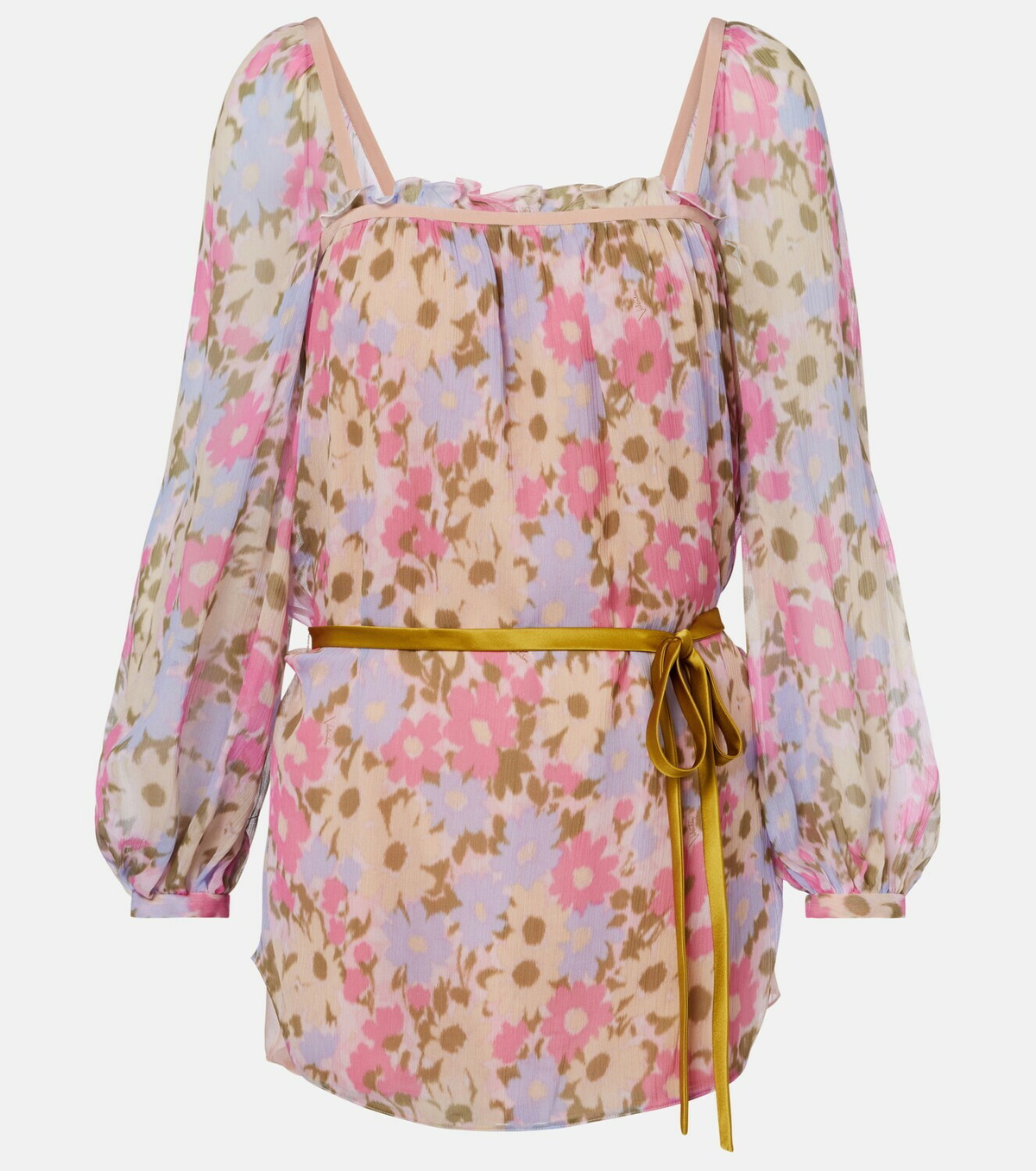 Valentino Floral silk georgette blouse