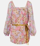 Valentino Floral silk georgette blouse