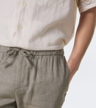 Frescobol Carioca Oscar linen and cotton straight pants