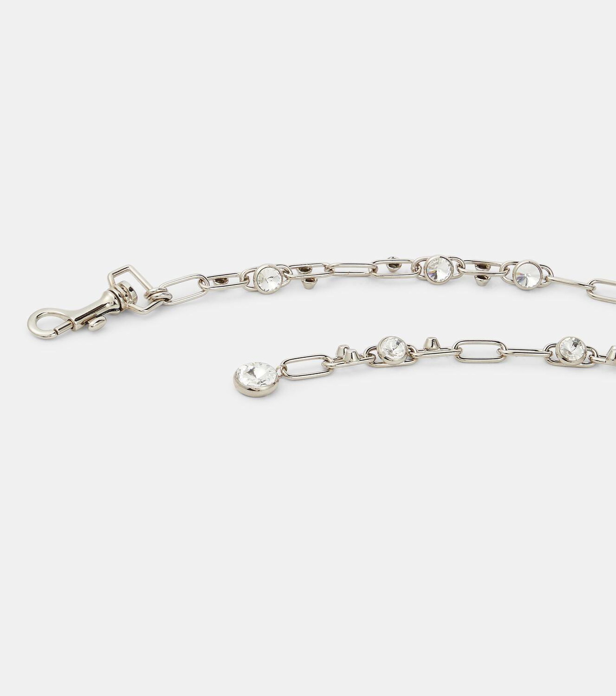 Alessandra Rich Embellished chain belt