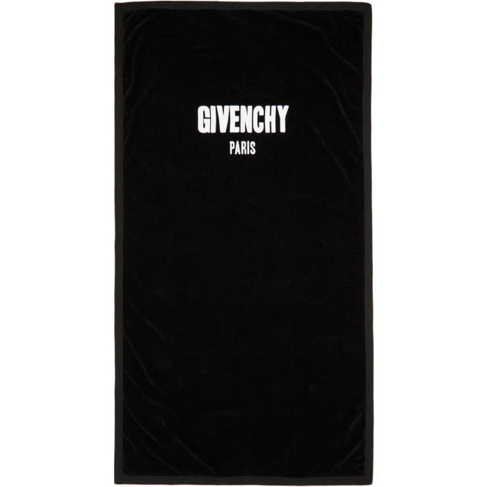 Photo: Givenchy Black Logo Towel