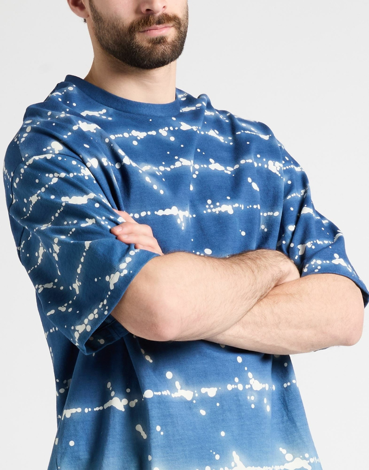 Jil Sander Mens T-shirt in Blue