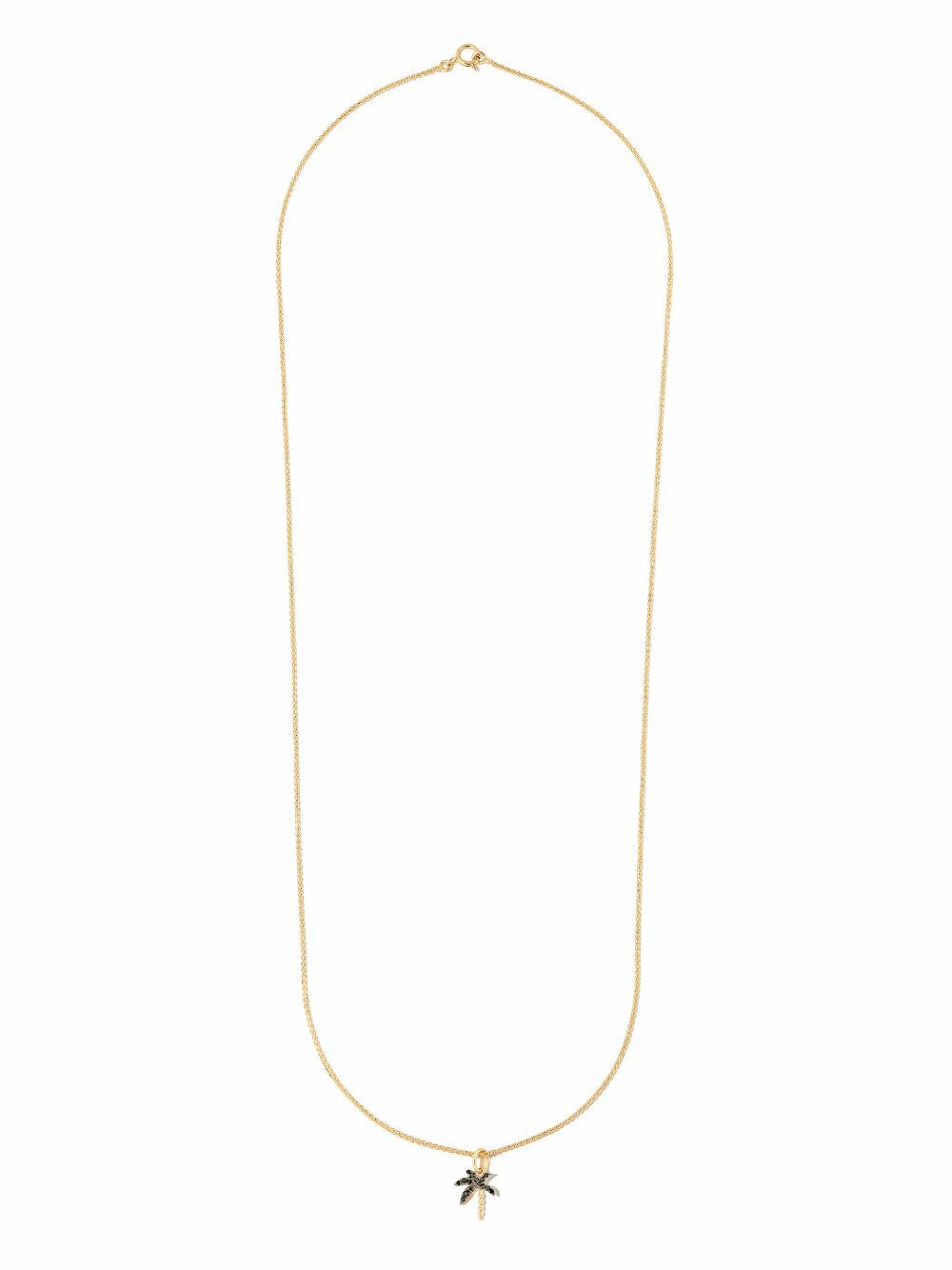Yvonne Léon 18K Yellow Gold And Diamond Palm Tree Necklace