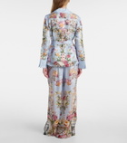 Camilla Tiled In Time belted floral jacket