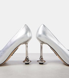 Loewe Toy metallic leather pumps