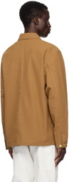 Carhartt Work In Progress Tan Michigan Faux-Leather Jacket
