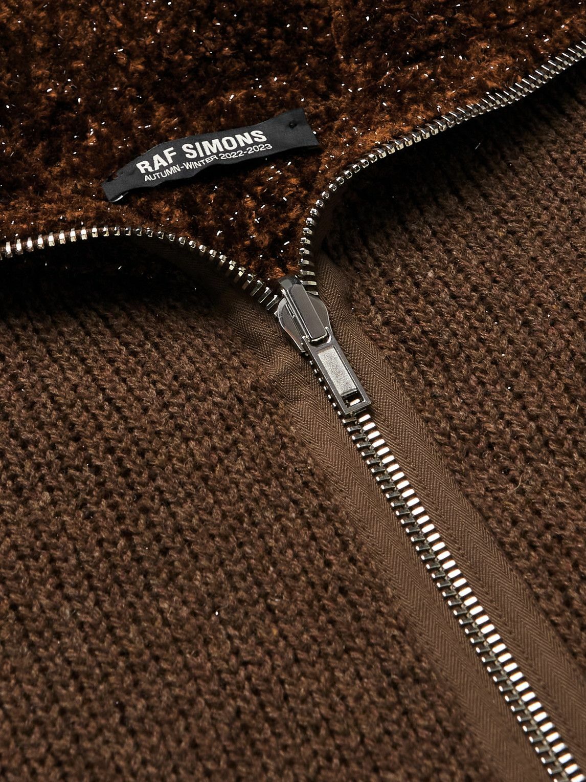 raf simons ZIPPER ニット　厚手 RAF SIMONS（ラフシモンズ）の「Oversized knit sweater with