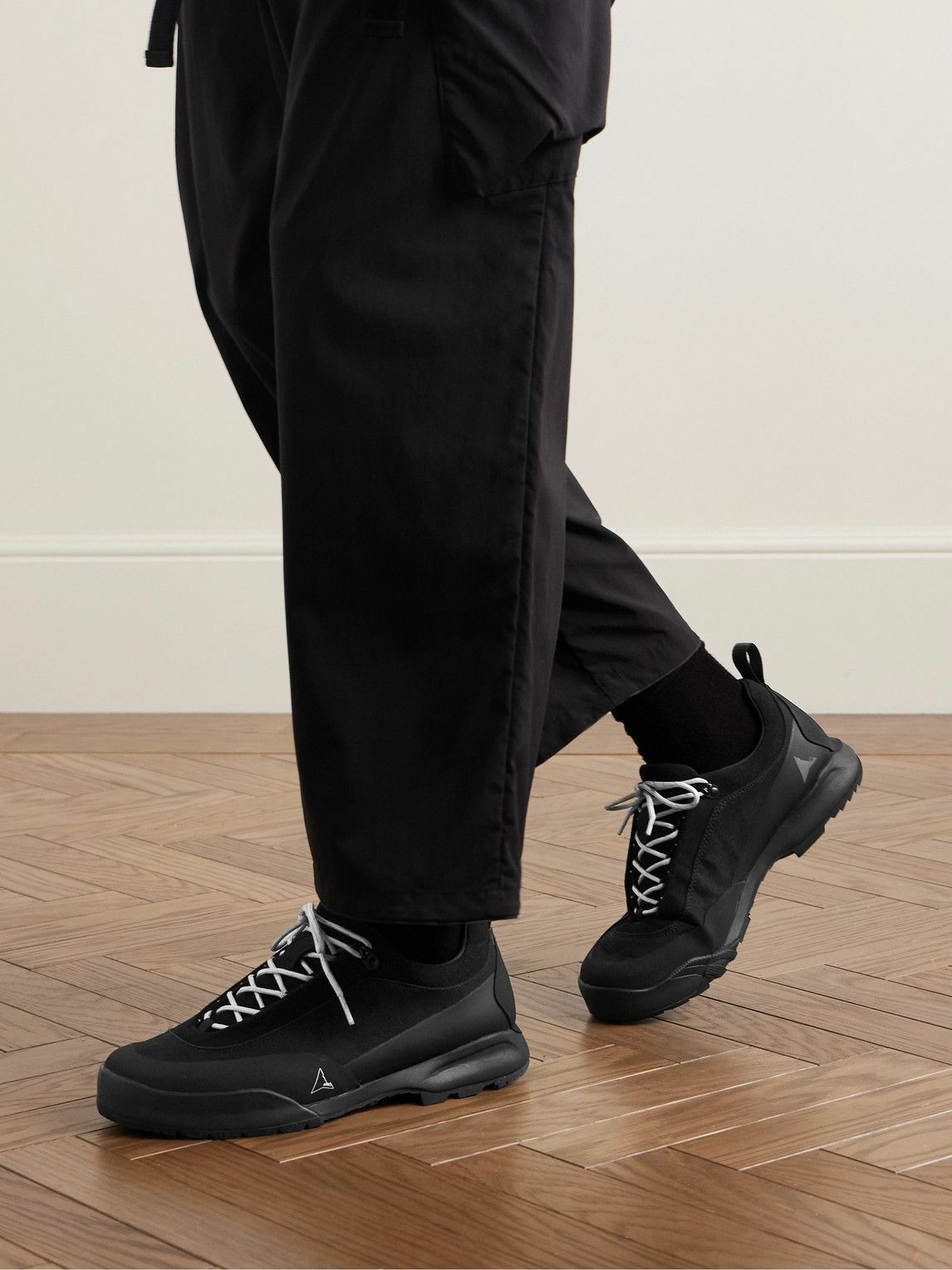 【税込?送料無料】 ROA - Cingino Rubber-Trimmed Microfibre Hiking Sneakers 靴
