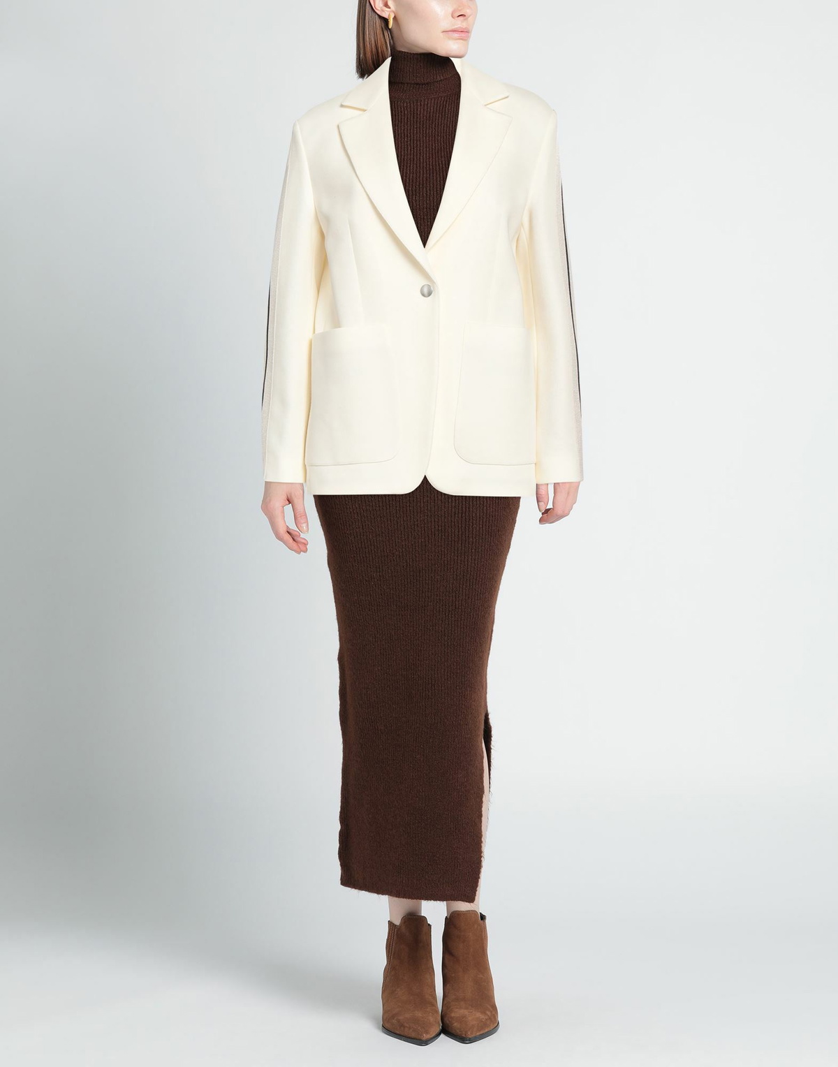 Palm Angels Womens Blazer Ivory