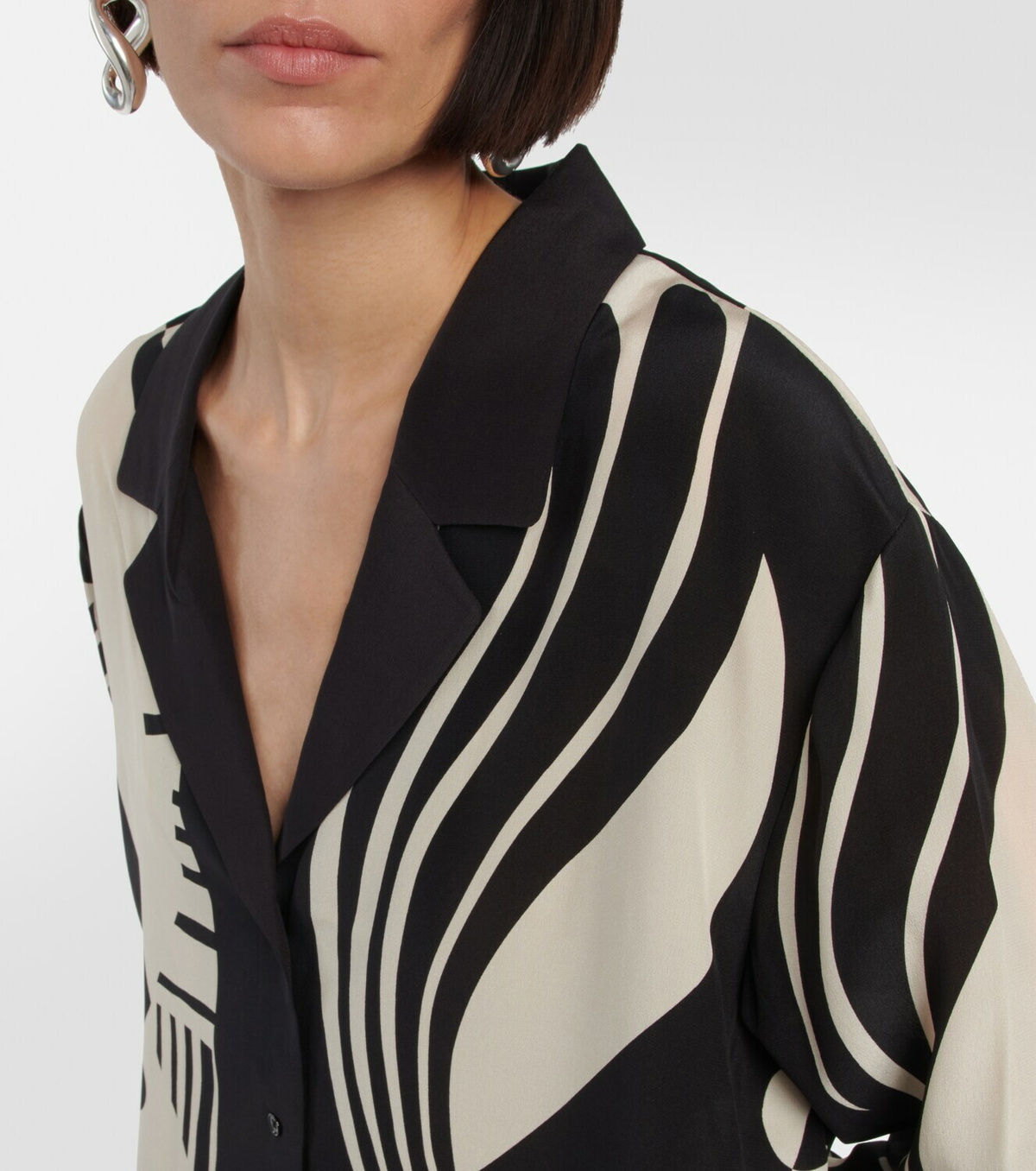 SIR Printed silk shirt