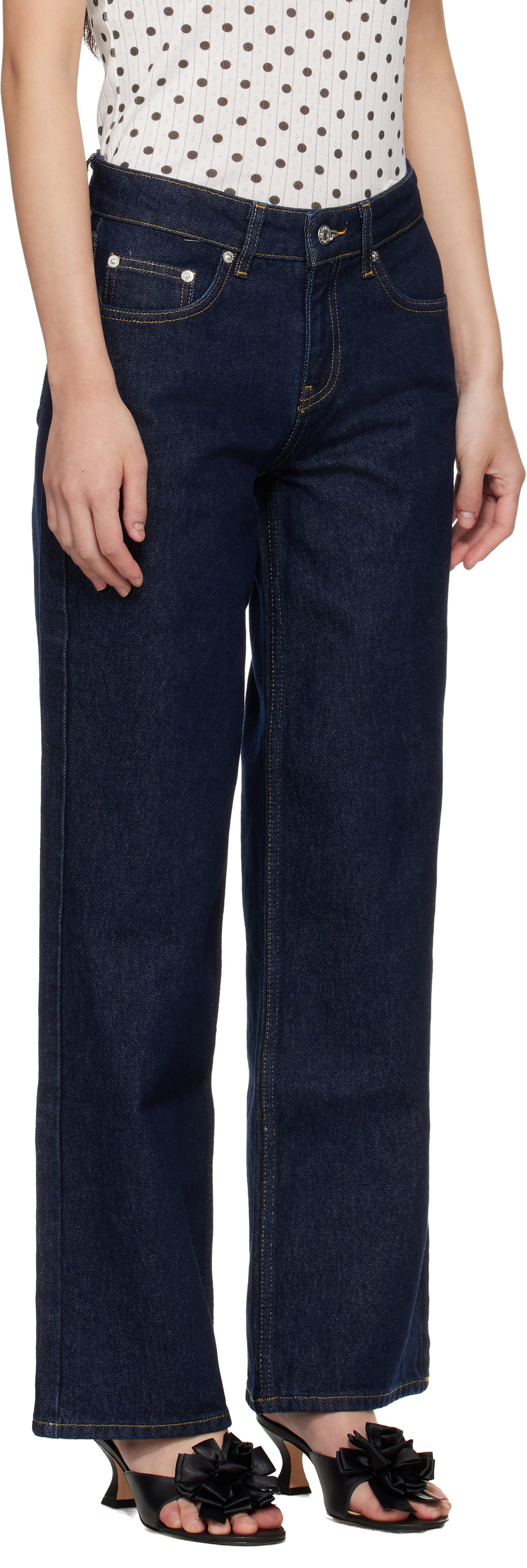 Sandy Liang Blue Taro Jeans