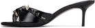 ABRA Black Heart Heeled Sandals