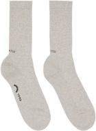 SOCKSSS Two-Pack Gray & Pink Socks