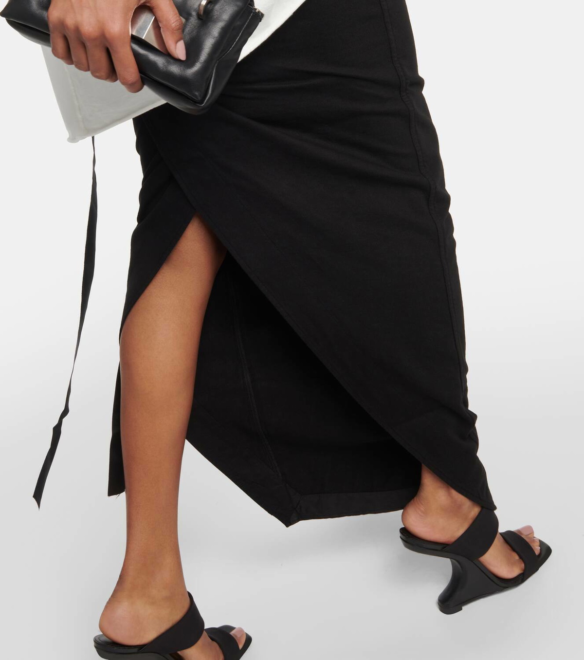 スカート Rick Owens Pillar Maxi Skirt RICK OWENS - Women Wool Pillar Long Skirt – Atelier New York