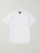 Beams Plus - Button-Down Collar Striped Cotton Shirt - White