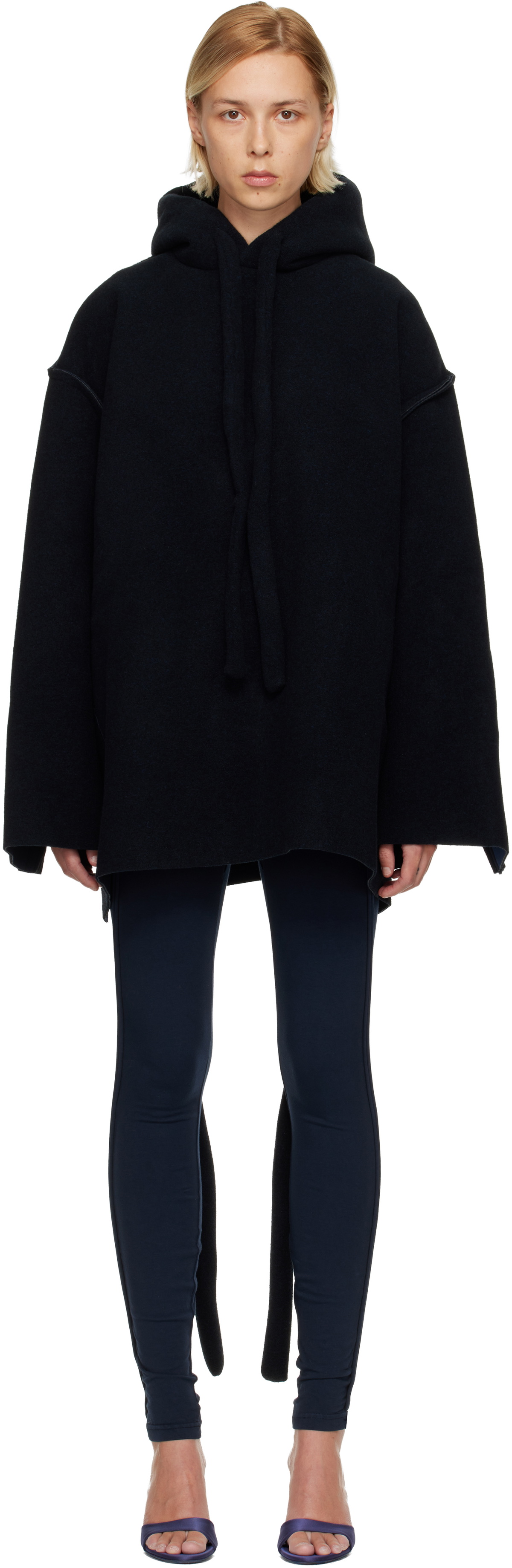 Ottolinger Navy Felted Scuba Anorak