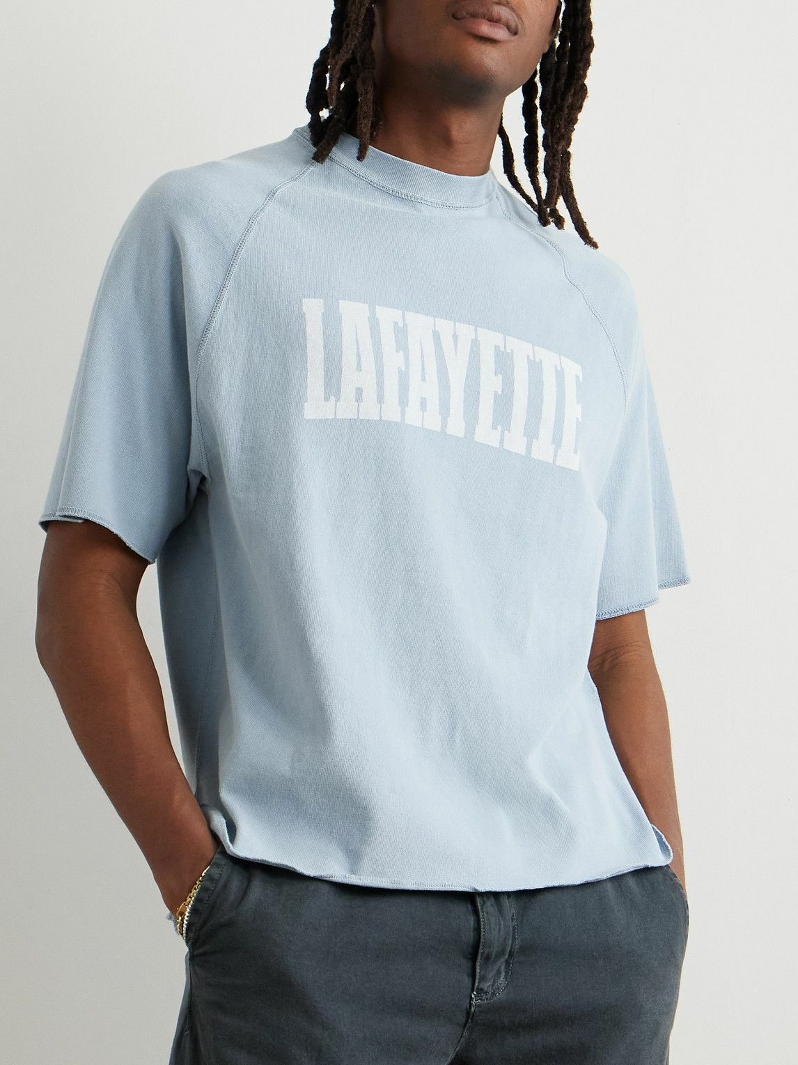 Remi Relief - Lafayette Cotton-Jersey T-Shirt - Blue