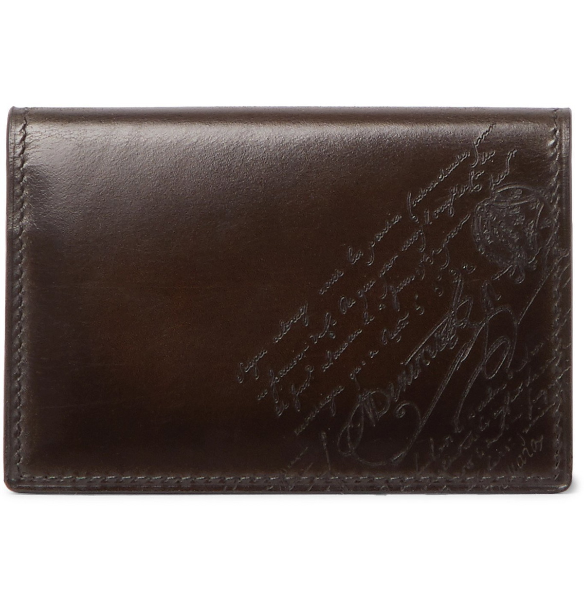 Berluti - Scritto Leather Billfold Wallet - Black