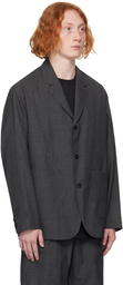 LE17SEPTEMBRE Gray Single-Breasted Blazer