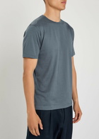 Sunspel Cotton T-shirt Dark Blue