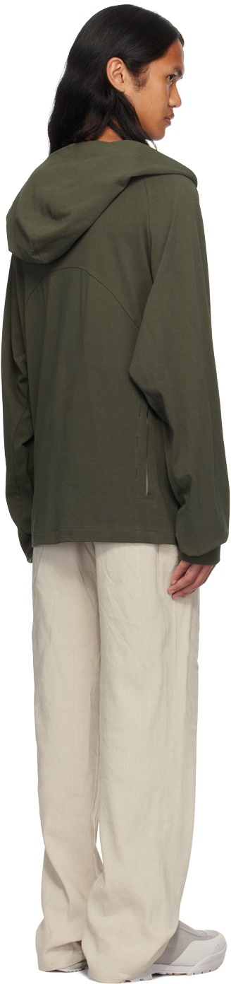 Hyein Seo Khaki Scarf Hoodie