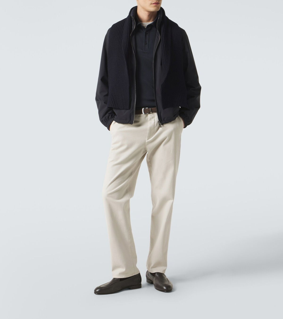 Agnona Ribbed-knit cashmere scarf