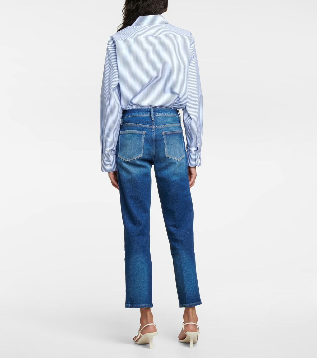 Frame - Le Nouveau mid-rise straight jeans Frame Denim