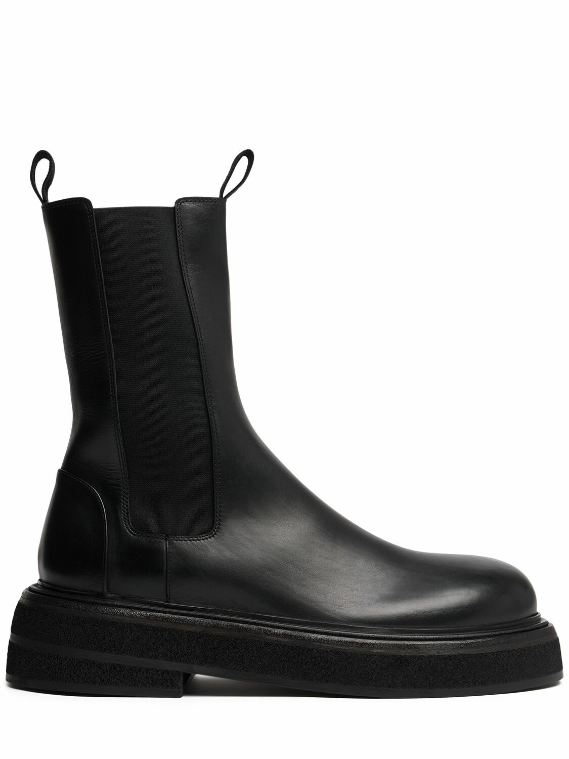関税送料込Marsell Leather Boots MARSELL Zuccone Leather Boots Marsèll