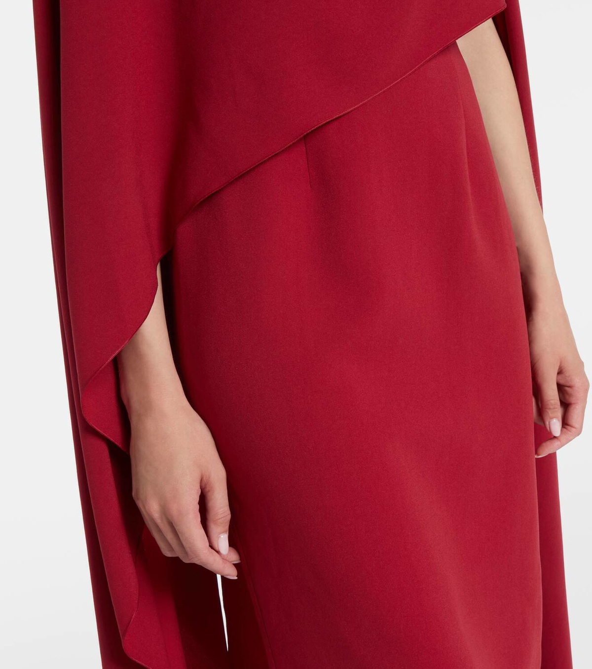 Roksanda Demetria caped crêpe gown