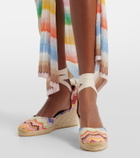 Missoni Eva 60 Zigzag lamé espadrille wedges