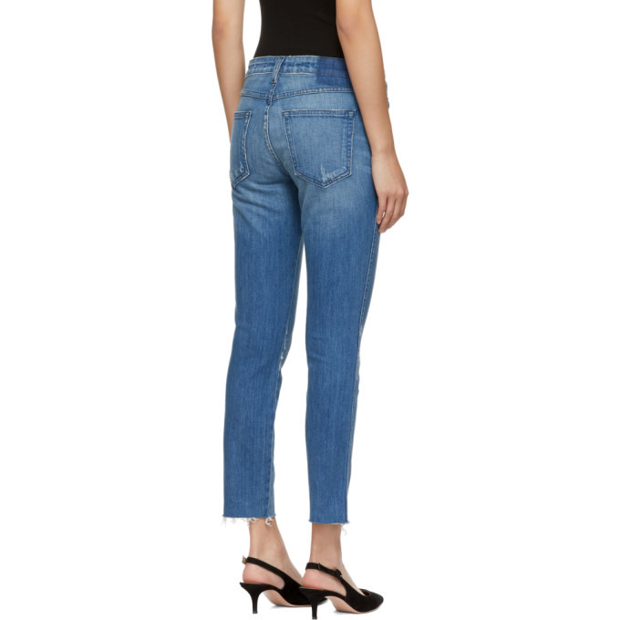 Amo Blue Stix Crop Jeans