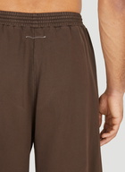 Panelled Track Pants in Brown