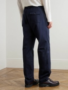Oliver Spencer - Ashdown Straight-Leg Cotton-Twill Trousers - Blue