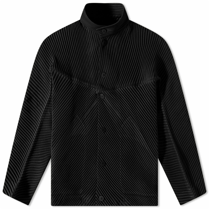 Photo: Homme Plissé Issey Miyake Men's Pleated Design Jacket in Black